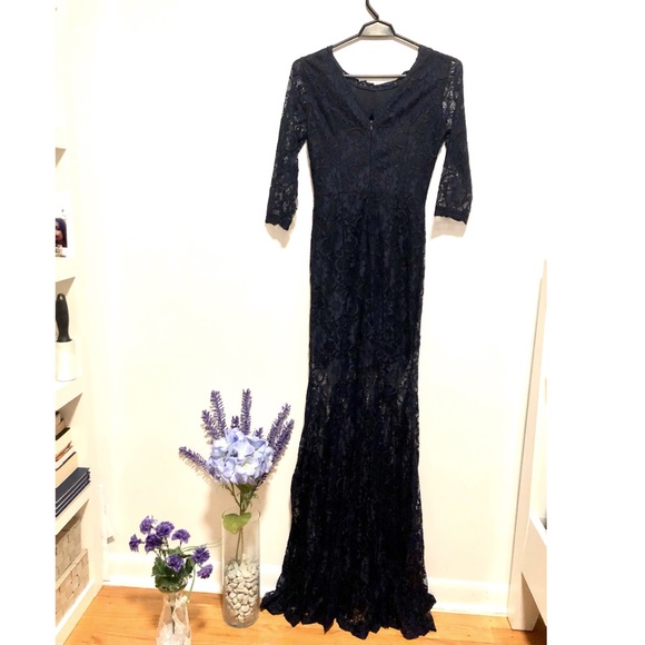 Navy Mermaid Lace Dress (Kooka) - Picture 5 of 9